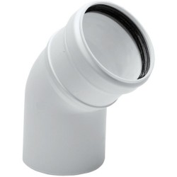 Uniflow coude 80mm 45° PP...