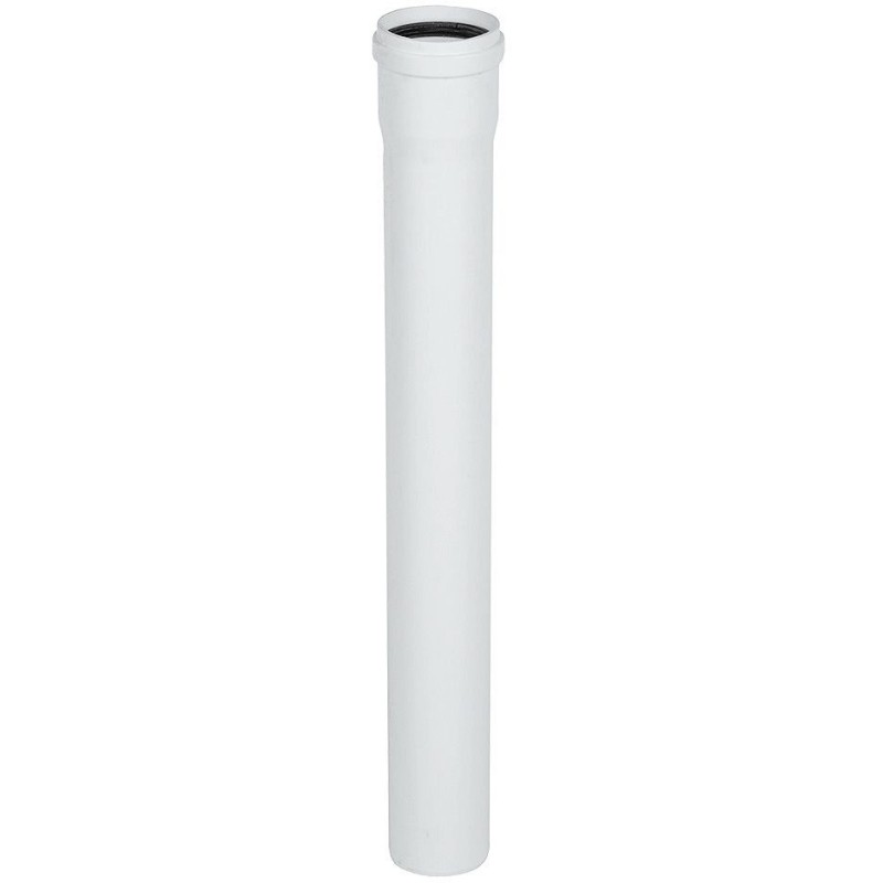 Uniflow rallonge 80mm 2000mm PP blanc