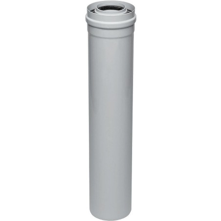 Uniflow rallonge concentrique 80/125mm 2000mm Alu/PP