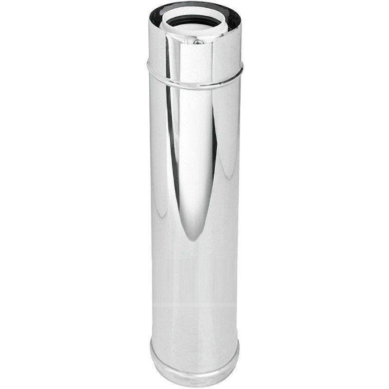 Uniflow tube concentrique 80/125mm 2000mm inox/PP