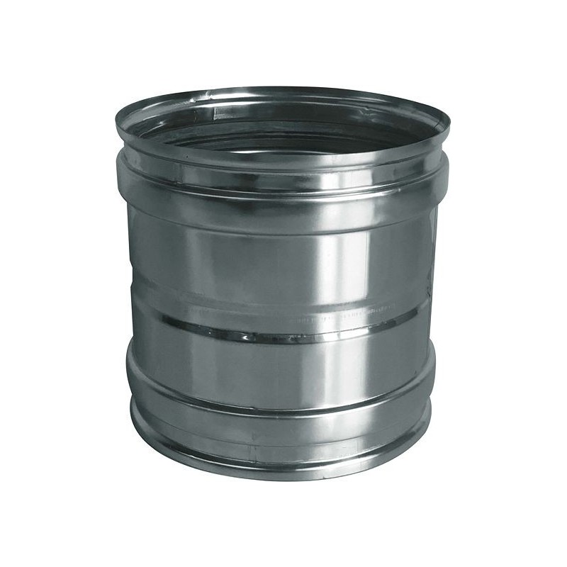 Adaptateur inox simple paroi 130mm