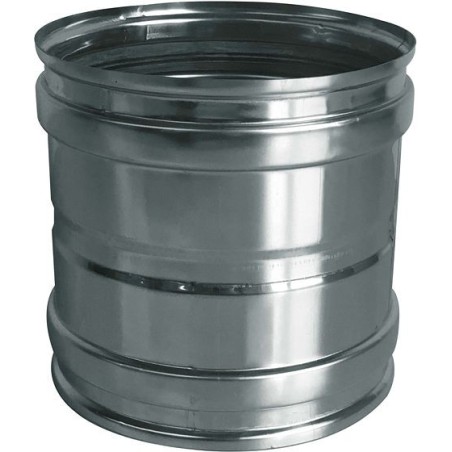 Adaptateur inox simple paroi 130mm