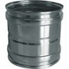 Adaptateur inox simple paroi 130mm