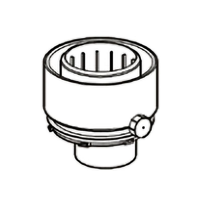 ACV adaptateur pour hre eco 60/100-80/125mm avec prises de mesure