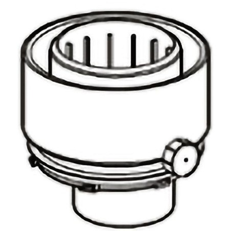 ACV adaptateur pour hre eco 60/100-80/125mm avec prises de mesure