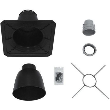 Vaillant couvre cheminée 80mm flexcondens aluminium/pp