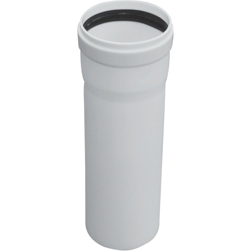 Poujoulat rallonge dualis 80mm L1000 pp blanc