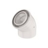 Ubbink rolux courde concentrique 45° 110/160 metal/pp