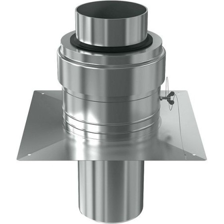 Ubbink terminal cheminée rvs/pp rolux 225/160mm