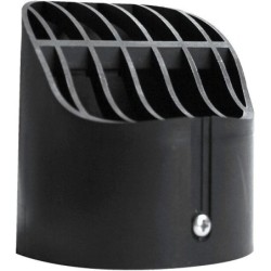 Uniflow grille noir 80mm