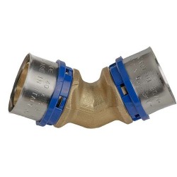 APE coude 45° 40mm Alupex
