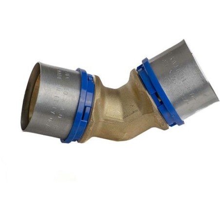 APE coude 45° 50mm Alupex
