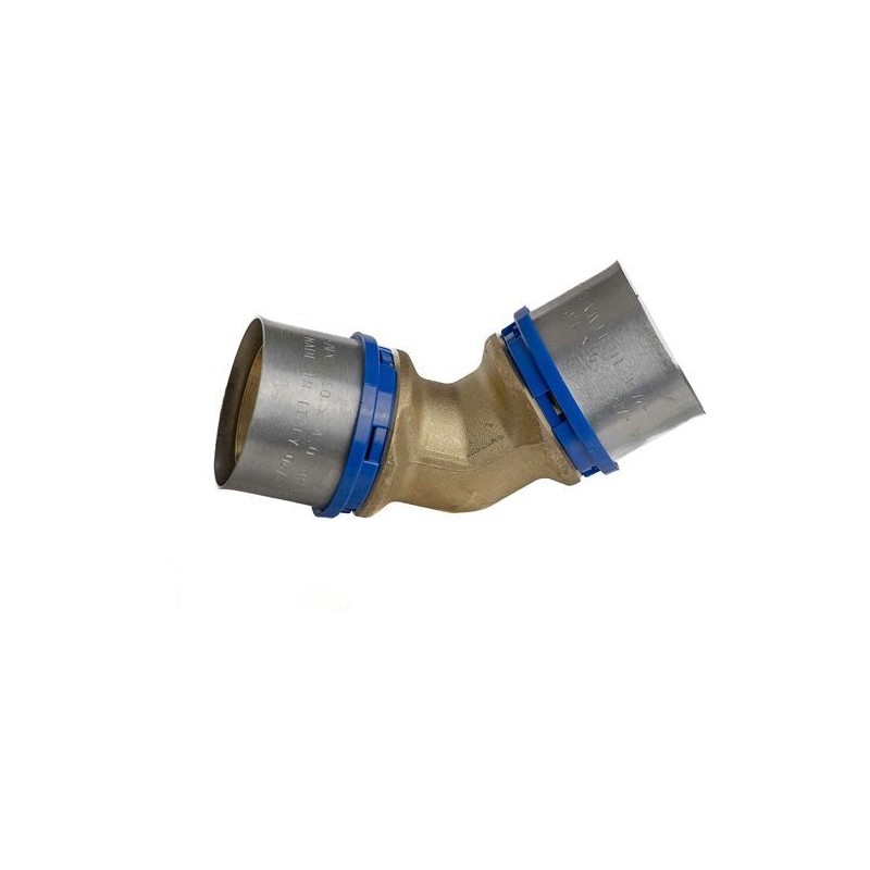 APE coude 45° 63mm Alupex
