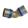 APE coude 45° 63mm Alupex