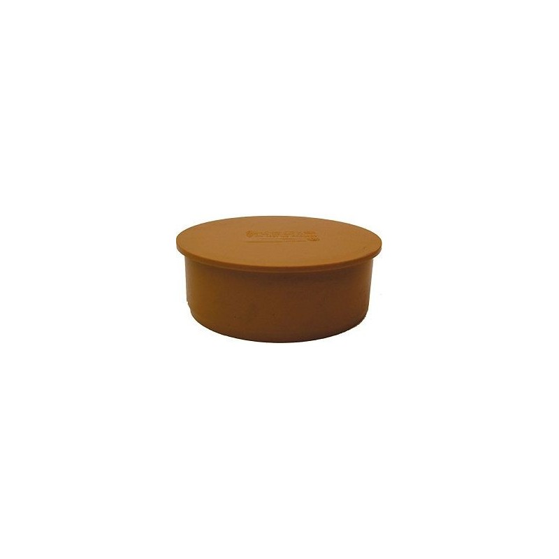 Nicoll bouchon pvc égout 110mm rouge/brun