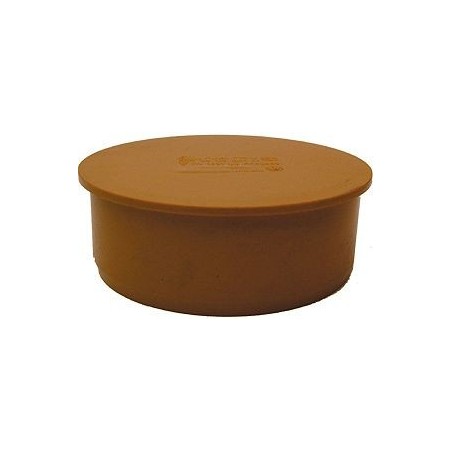 Nicoll bouchon pvc égout 200mm rouge/brun