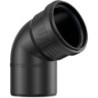 Pipelife coude PP 67,5°MF 90mm noir