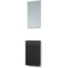 Lave-mains forest stone/ 1 port/miroir chêne noir