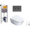 Catalano wallfix WC suspendu italy blink gun metal