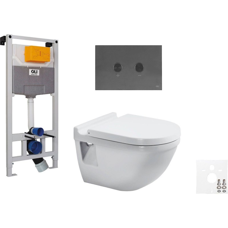 Duravit wallfix WC suspendu starck 3 blink gun metal