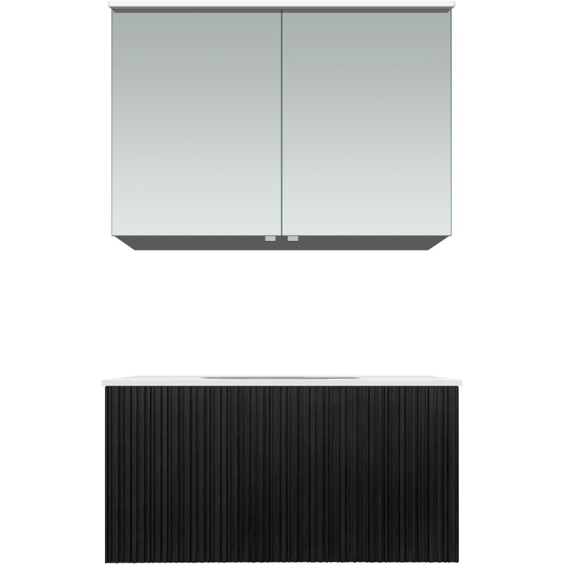 Meuble forest solo chêne noir 90cm xonyx armoire toilette