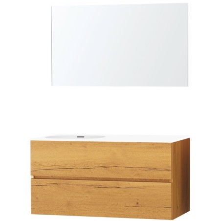 Meuble molto chêne gold 120 gauche xonyx miroir