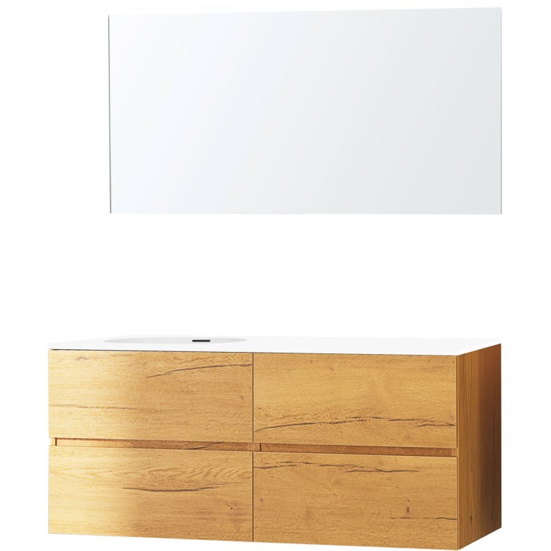 Meuble molto chêne gold 140 gauche xonyx miroir