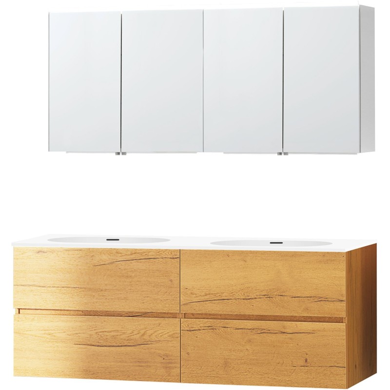 Meuble molto chêne gold 160 2 xonyx armoire toilette