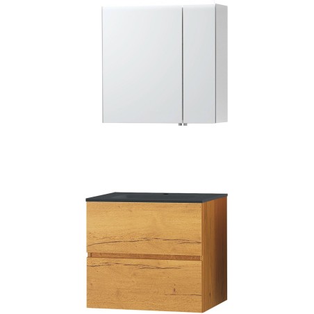 Meuble molto chêne gold 180 bleu belge armoire toilette