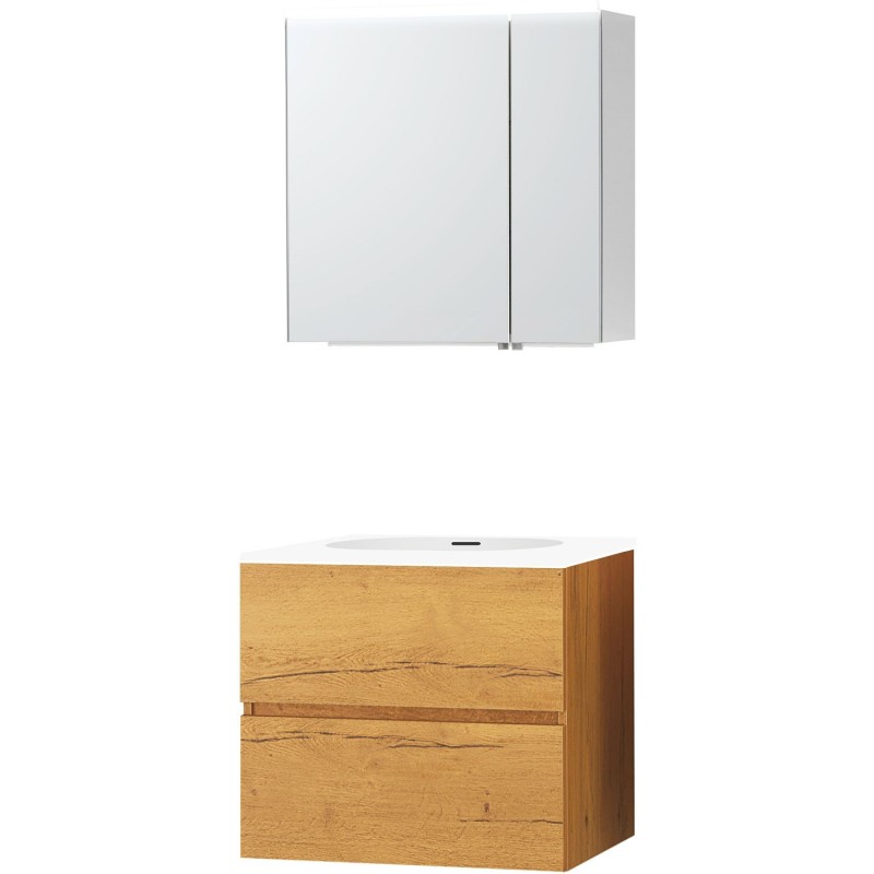 Meuble molto chêne gold 70 xonyx armoire toilette