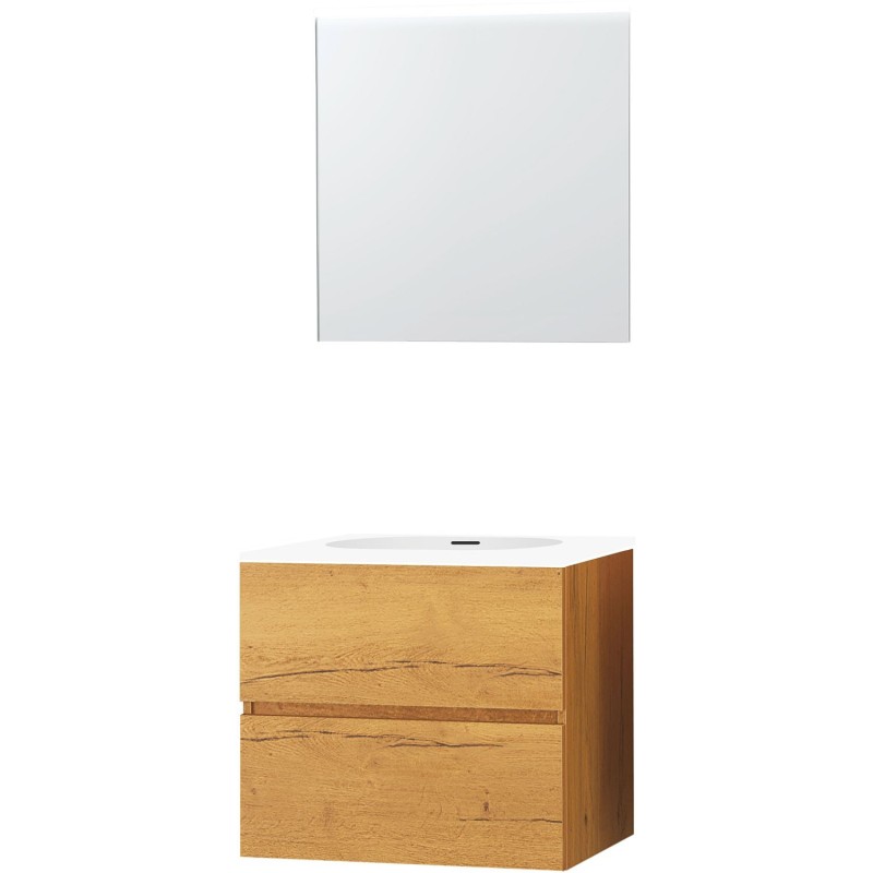 Meuble molto chêne gold 70 xonyx miroir