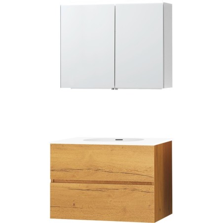 Meuble molto chêne gold 90 xonyx armoire toilette