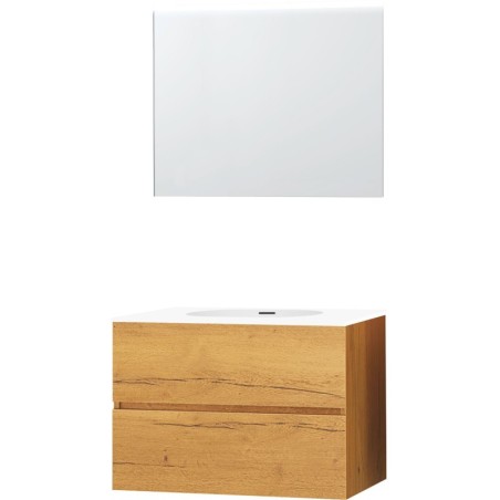 Meuble molto chêne gold 90 xonyx miroir