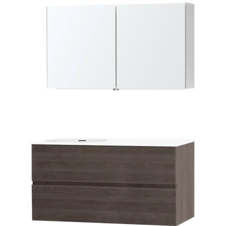 Meuble molto chêne gris 120 gauche xonyx armoire toilette