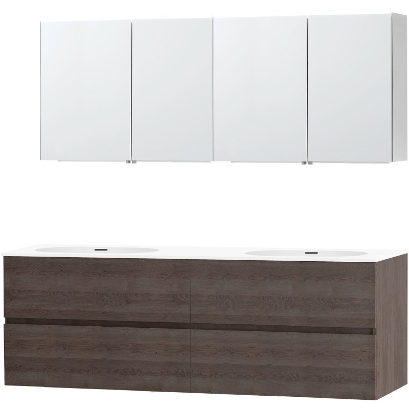 Meuble molto chêne gris 180 2 xonyx armoire toilette