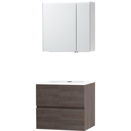 Meuble molto chêne gris 70 xonyx armoire toilette