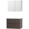 Meuble molto chêne gris 90 xonyx armoire toilette