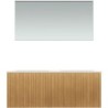 Meuble forest duo chêne nature 120cm solide molto miroir
