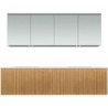 Meuble forest duo chêne nature 180cm xonyx armoire toilette