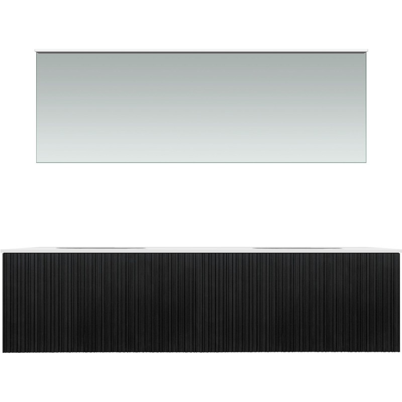 Meuble forest duo chêne nature 180cm xonyx miroir