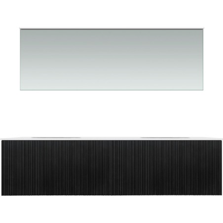 Meuble forest duo chêne nature 180cm xonyx miroir