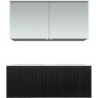 Meuble forest duo chêne noir 120cm solide molto armoire toilette