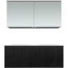 Meuble forest duo chêne noir 120cm xonyx armoire toilette