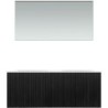 Meuble forest duo chêne noir 120cm xonyx miroir