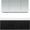 Meuble forest duo chêne noir 140cm solide puro armoire toilette