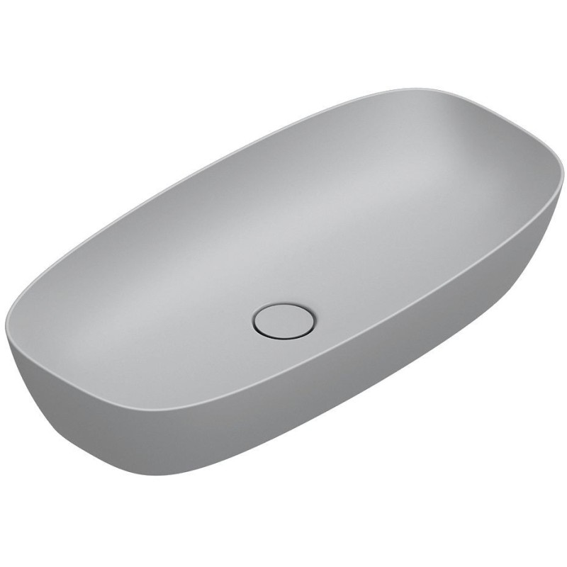 Catalano vasque à poser Alvea Cataglaze+ 80x40 H14 sans trop-plein cemento satinato