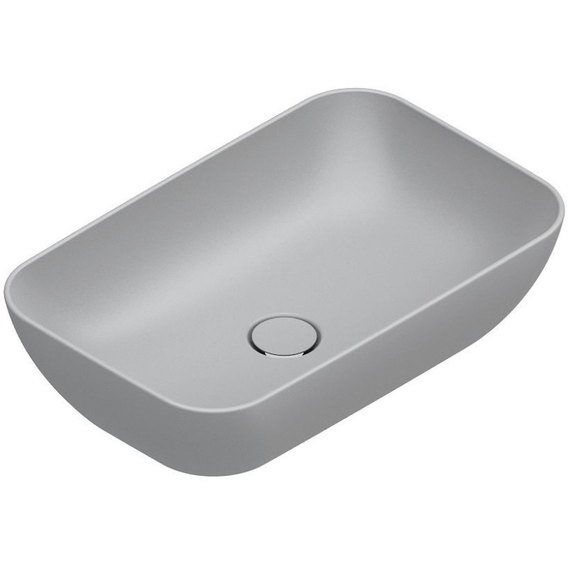 Catalano vasque à poser Green Cataglaze+ 60x38 H15 sans trop-plein cemento satinato