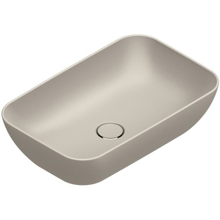 Catalano vasque à poser Green Cataglaze+ 60x38 H15 sans trop-plein sabbia satinato