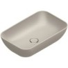 Catalano vasque à poser Green Cataglaze+ 60x38 H15 sans trop-plein sabbia satinato