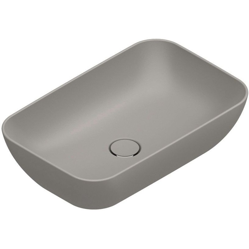 Catalano vasque à poser Green Cataglaze+ 60x38 H15 sans trop-plein tortora satinato